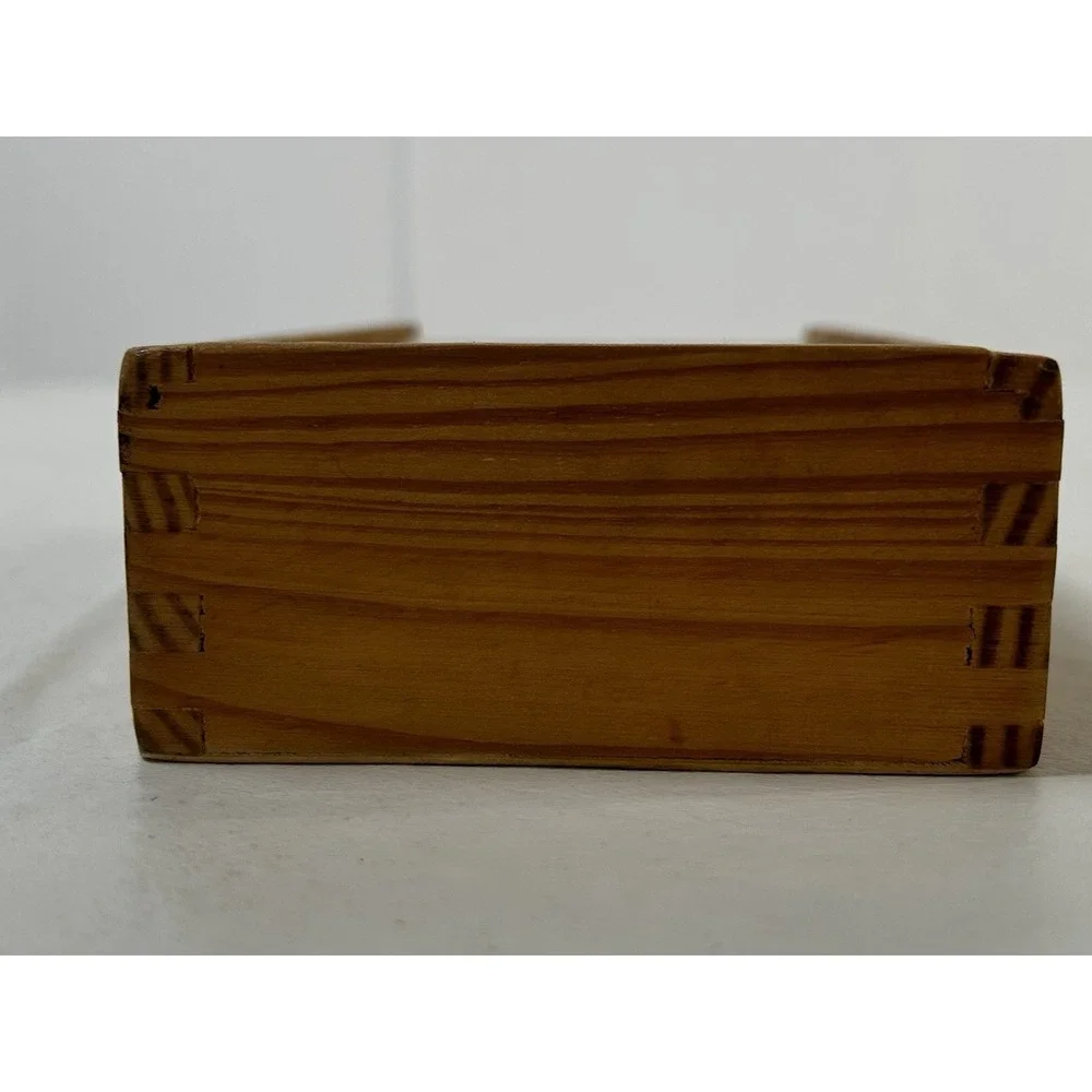 Vintage Wooden African Animal Dominoes 27 Pieces With Wooden Box Case